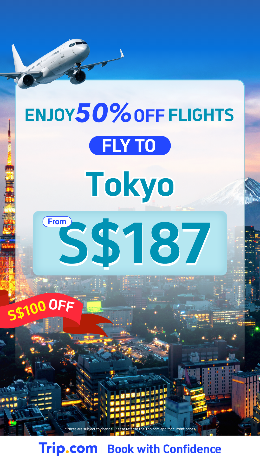 Trip.com Facebook ad