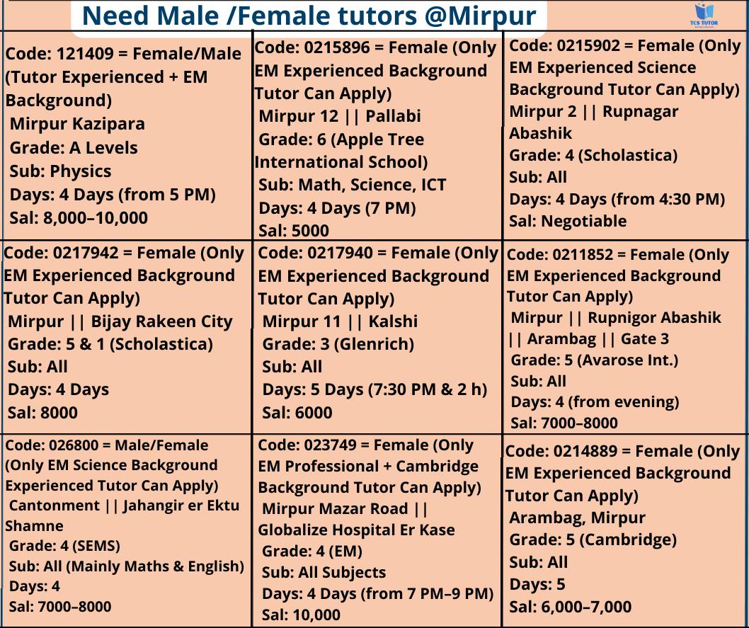 Tutor Club Site -Tuitions Facebook ad