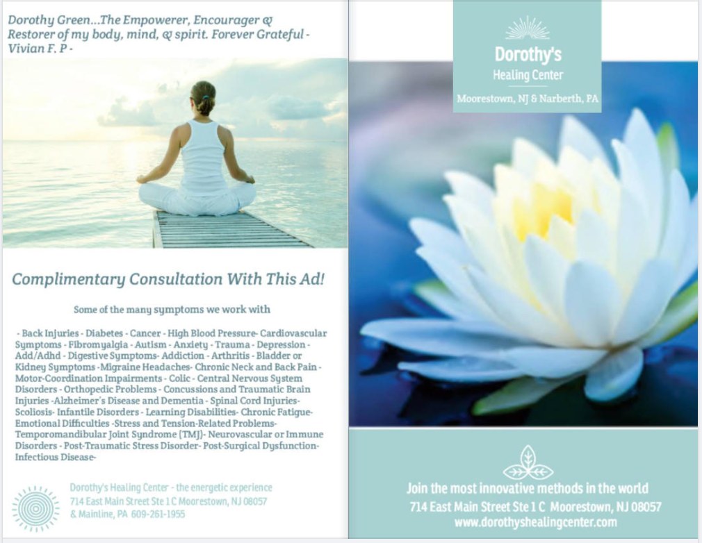 Dorothy's Healing Center Facebook ad: Narberth, PA & Moorestown, NJ - Best Health…