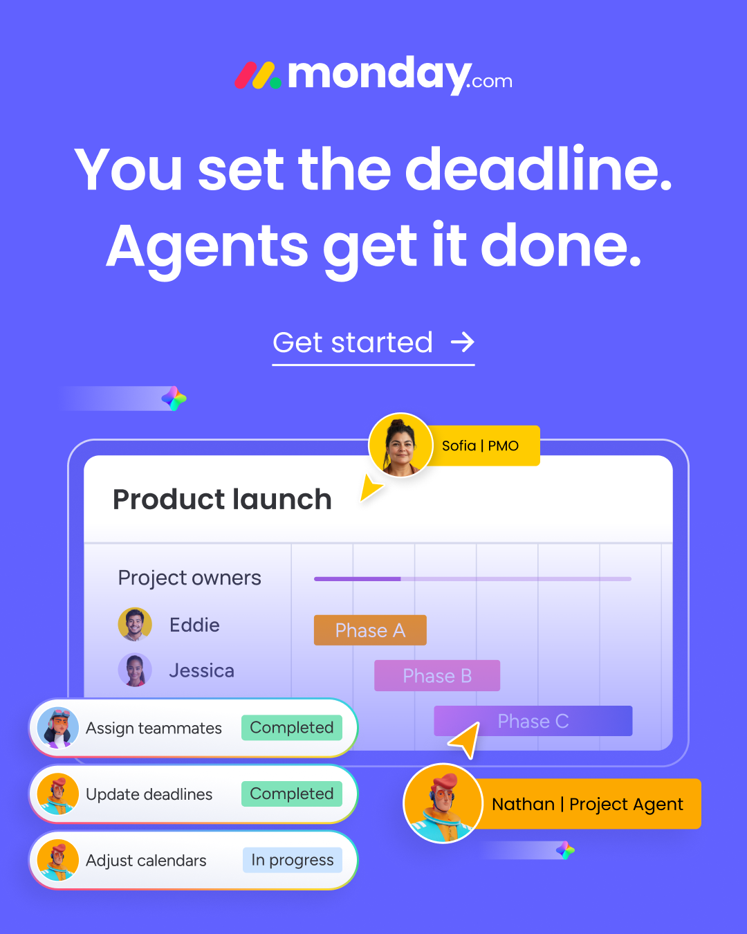monday.com Facebook ad