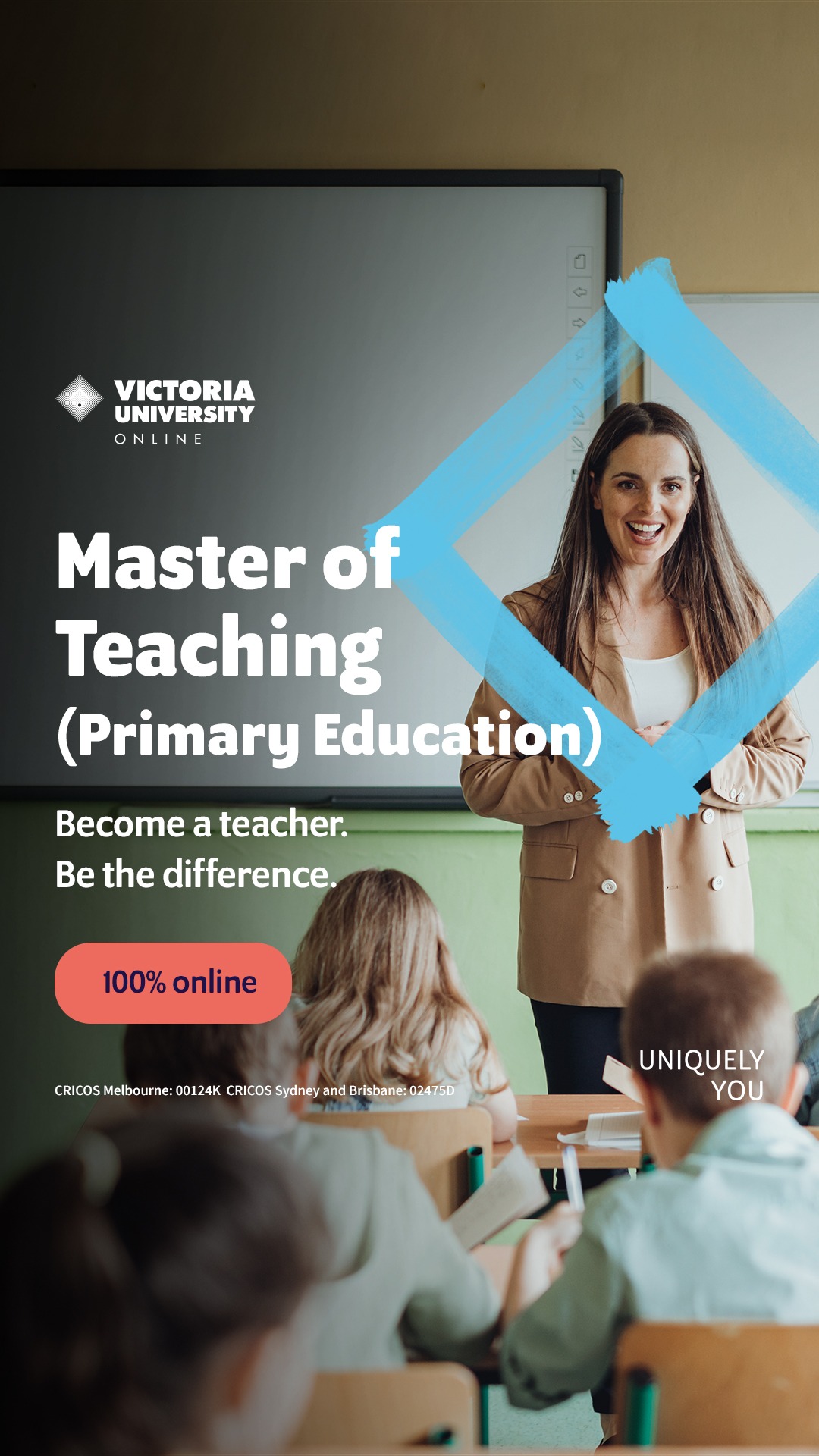 Victoria University Online Facebook ad