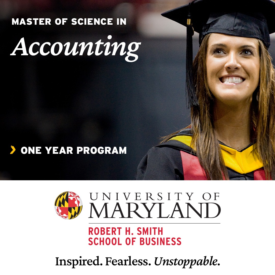 Robert H. Smith School of Business, University of Maryland Facebook ad: A specialty master's degree can help you become…