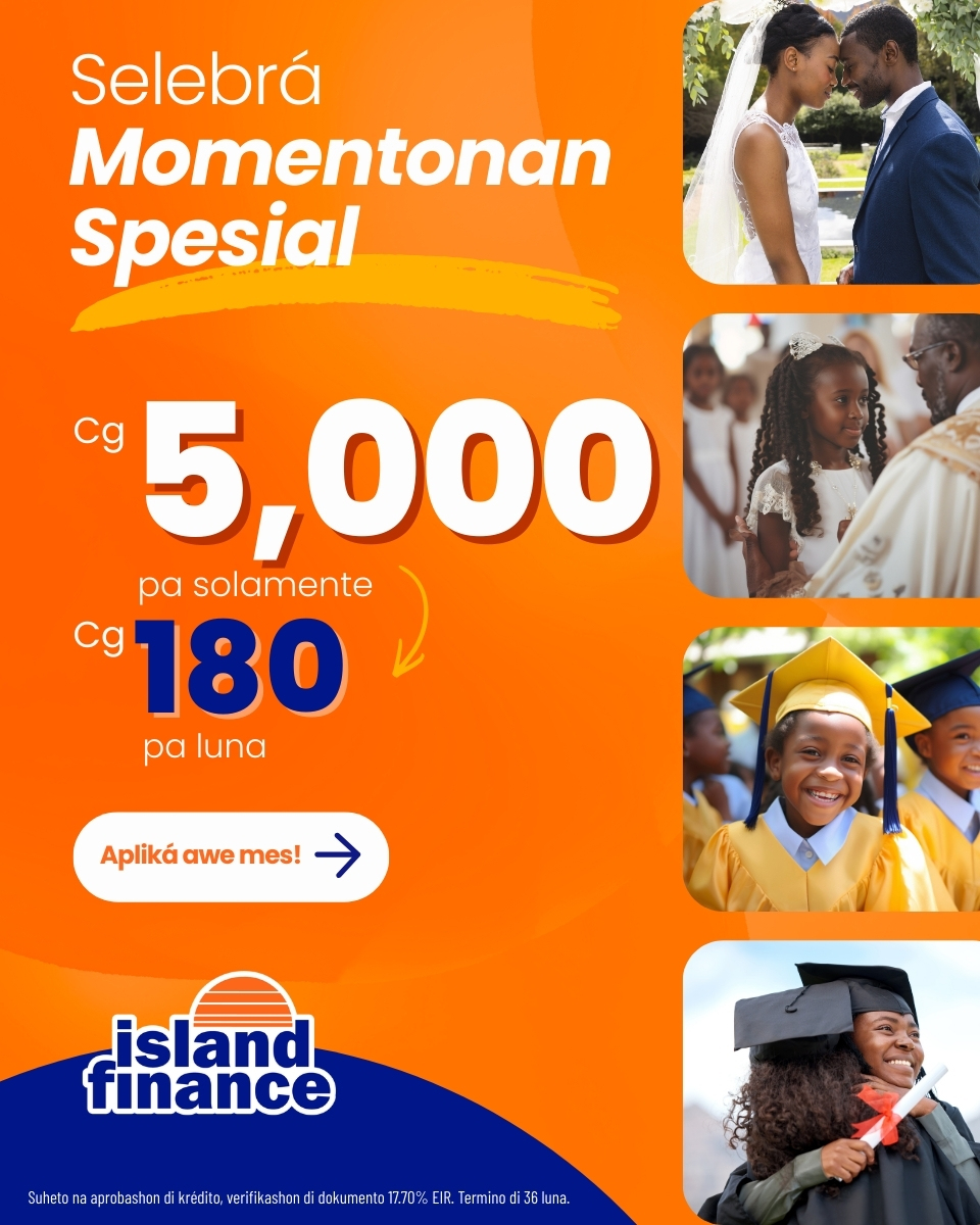 Island Finance Curacao Facebook ad from Apr 9, 2026