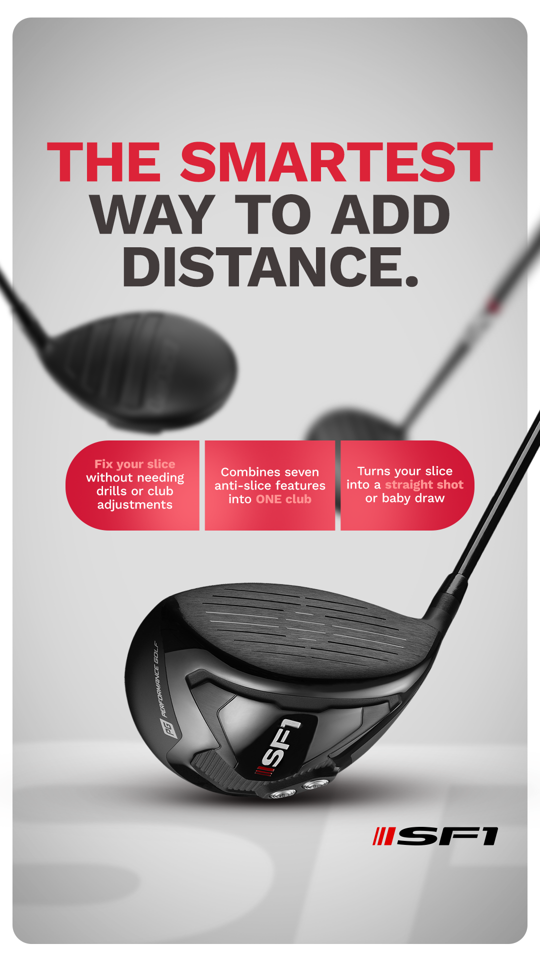 Performance Golf Facebook ad