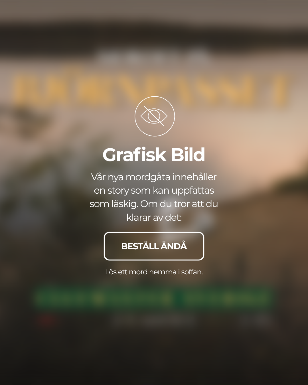 Cluemaster Sverige Facebook ad: Lös vår nya mordgåta!