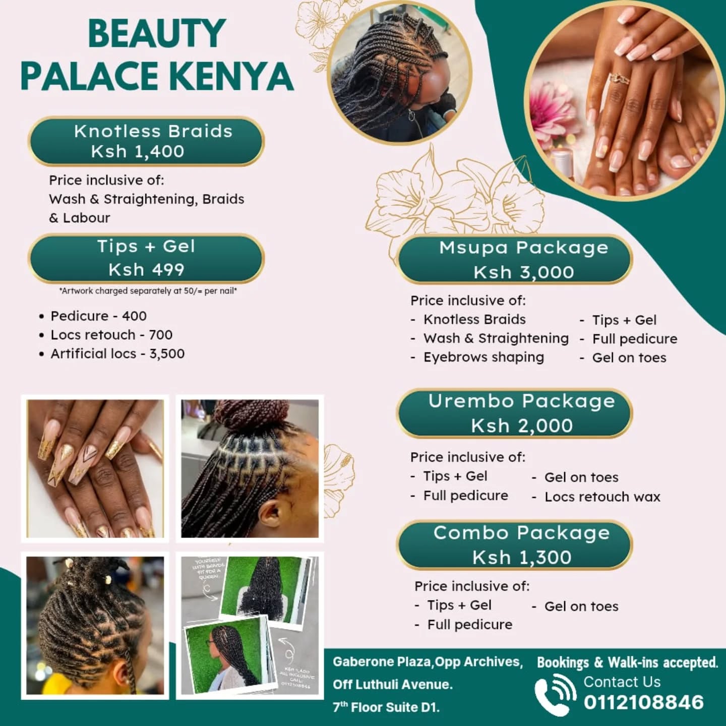 Beauty Palace Kenya Facebook ad: Chat with us