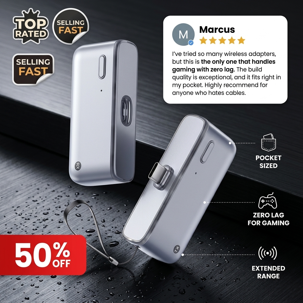 Kikishop Facebook ad: Wireless HDMI Projector
