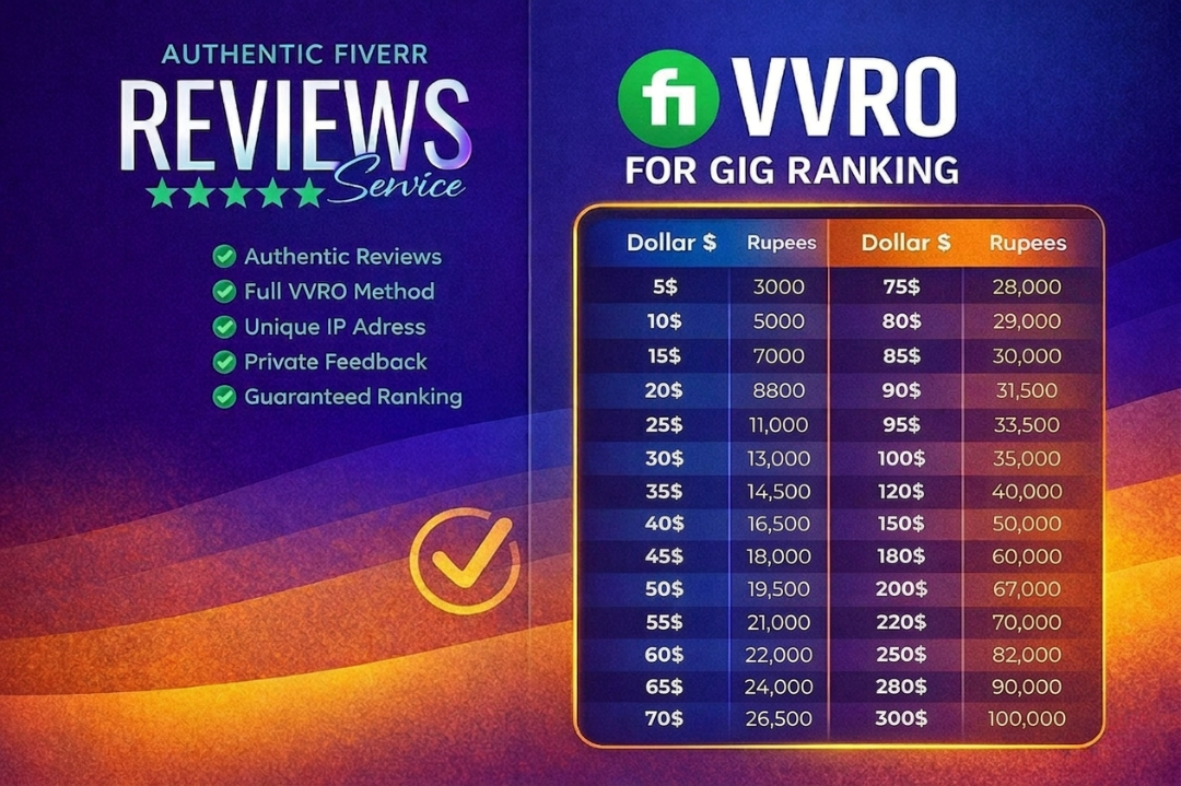 Fiverr Gig Boosters Facebook ad: Fiverr Gig Ranking Through Reviews