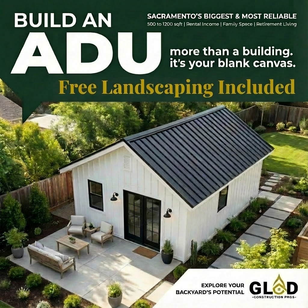 Glad Construction Facebook ad from Dec 22, 2025