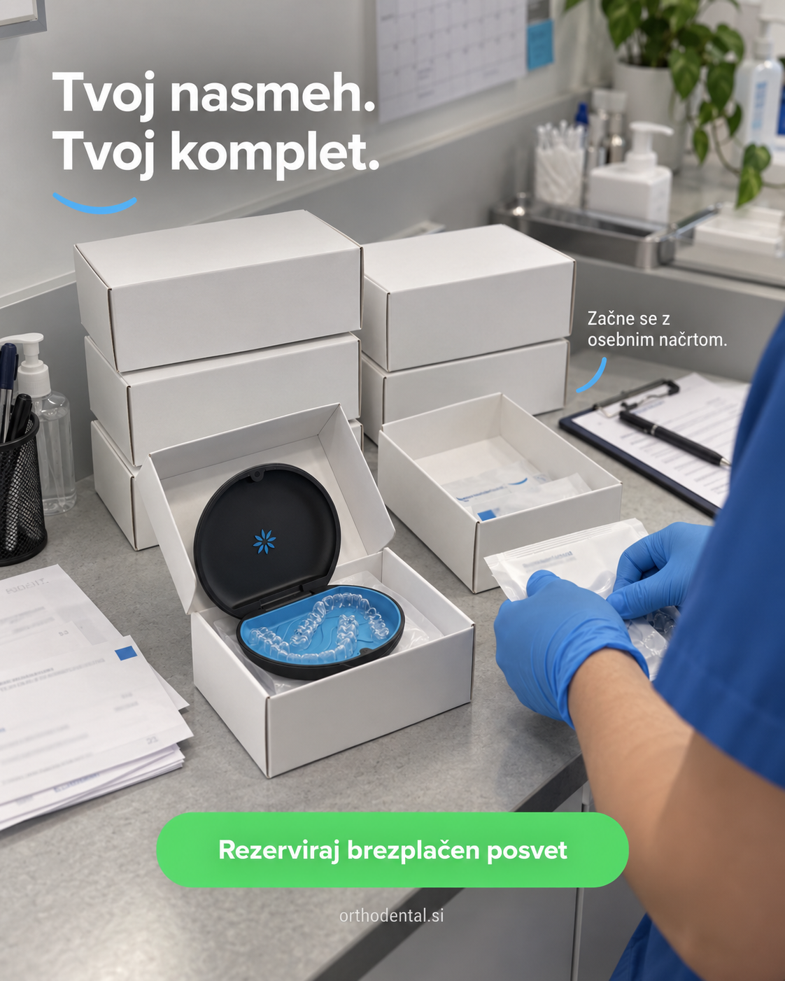 OrthoDental Facebook ad: Najprej odgovori. Potem odločitev.
