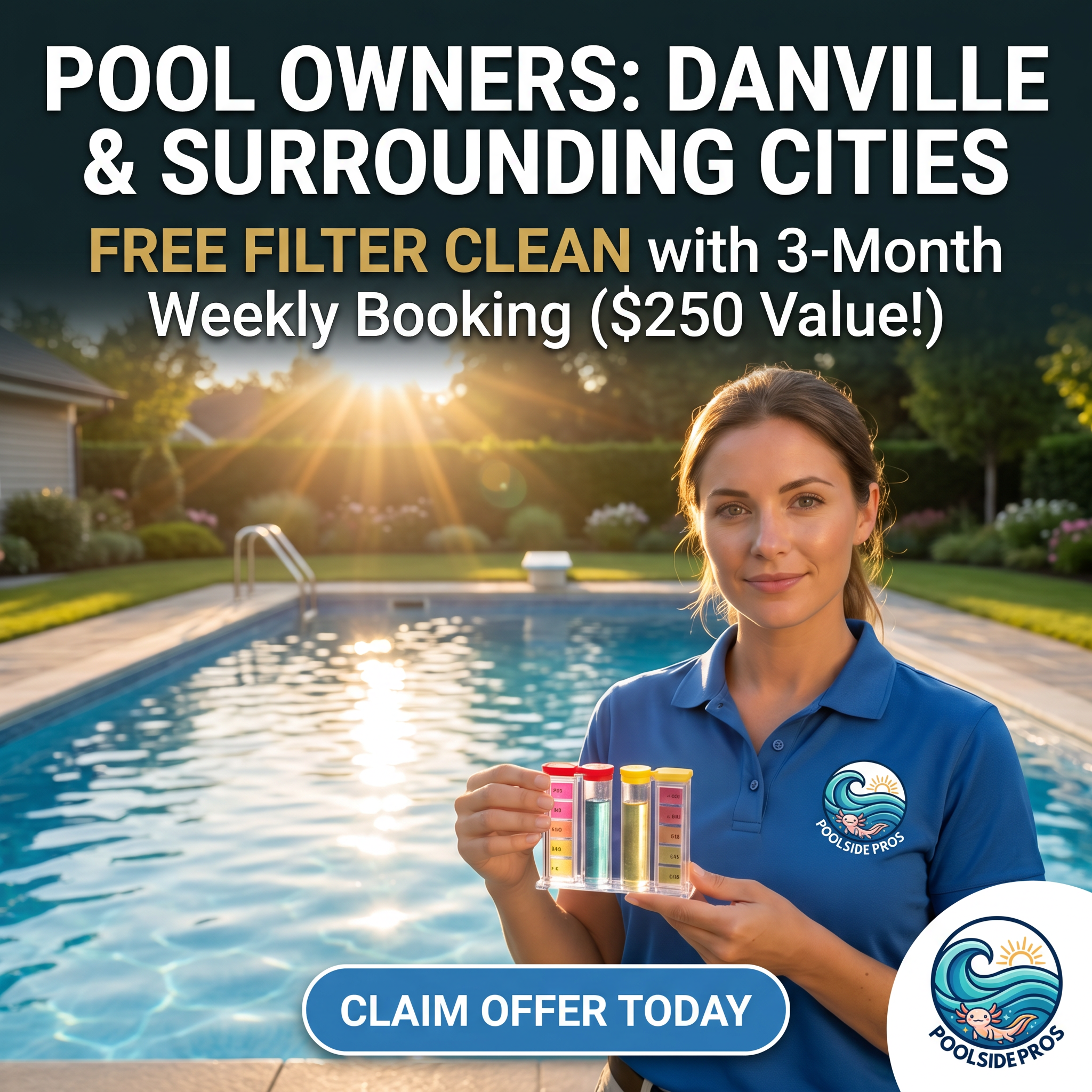 Clean Pool Club Facebook ad: Join the Clean Pool Club