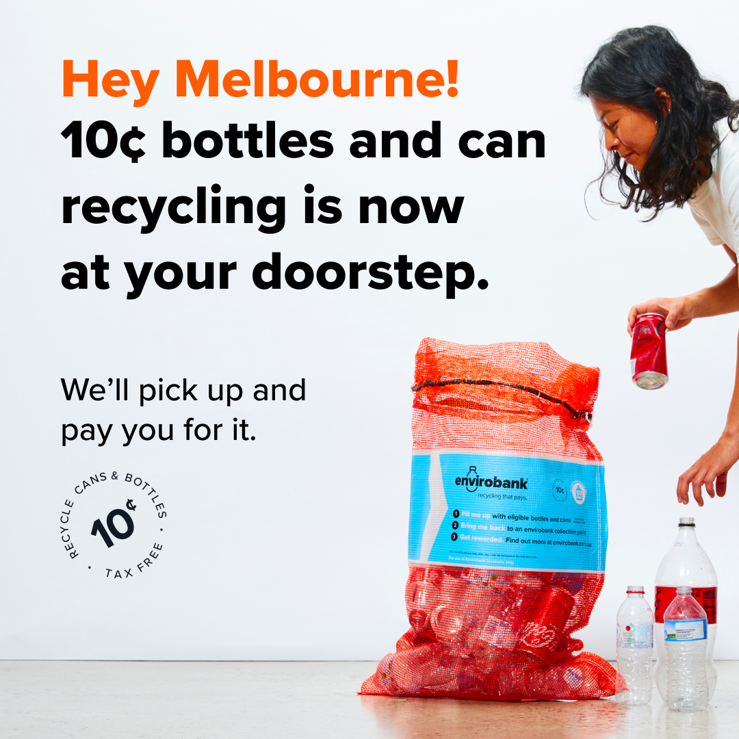 Envirobank Recycling Facebook ad from Aug 21, 2025