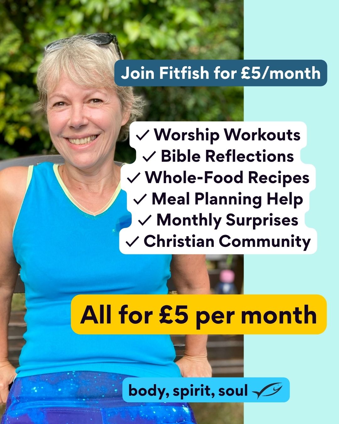 Fitfish Facebook ad: Join Fitfish for Just £5/Month
