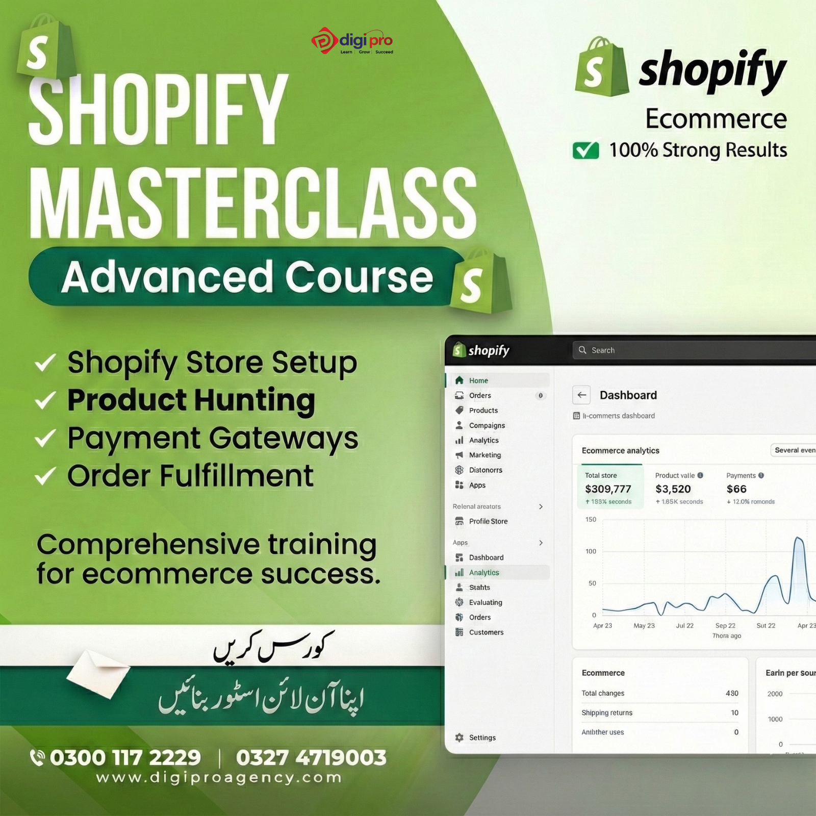 Learn with Fawaz Ahmed Facebook ad: Shopify Masterclass - Admissions Open