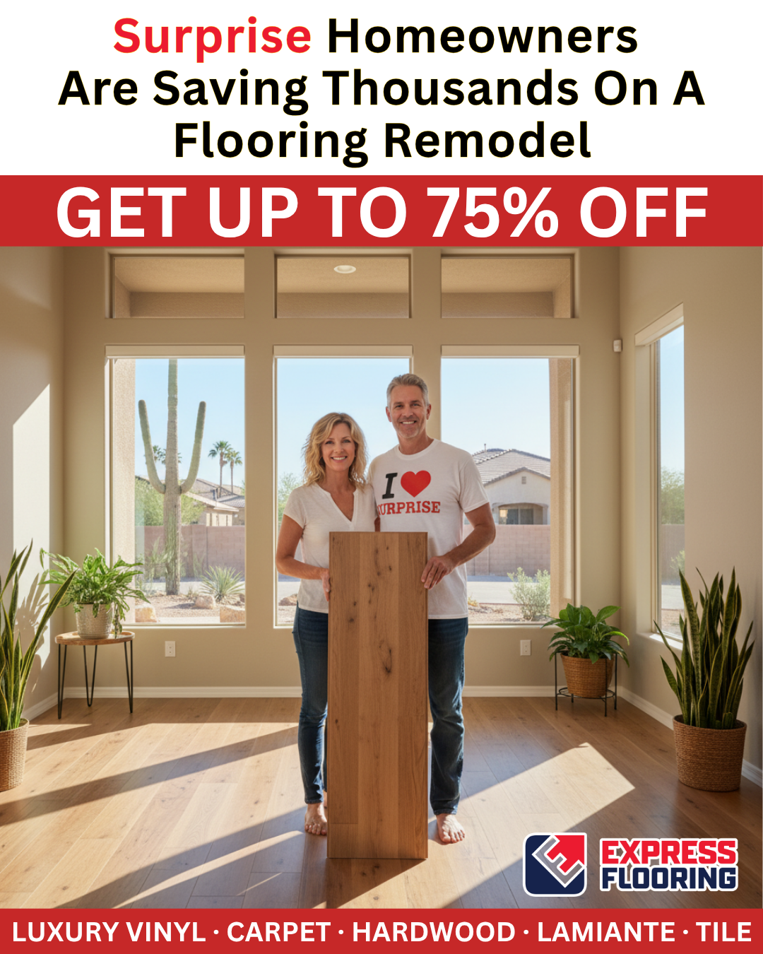 Express Flooring Facebook ad