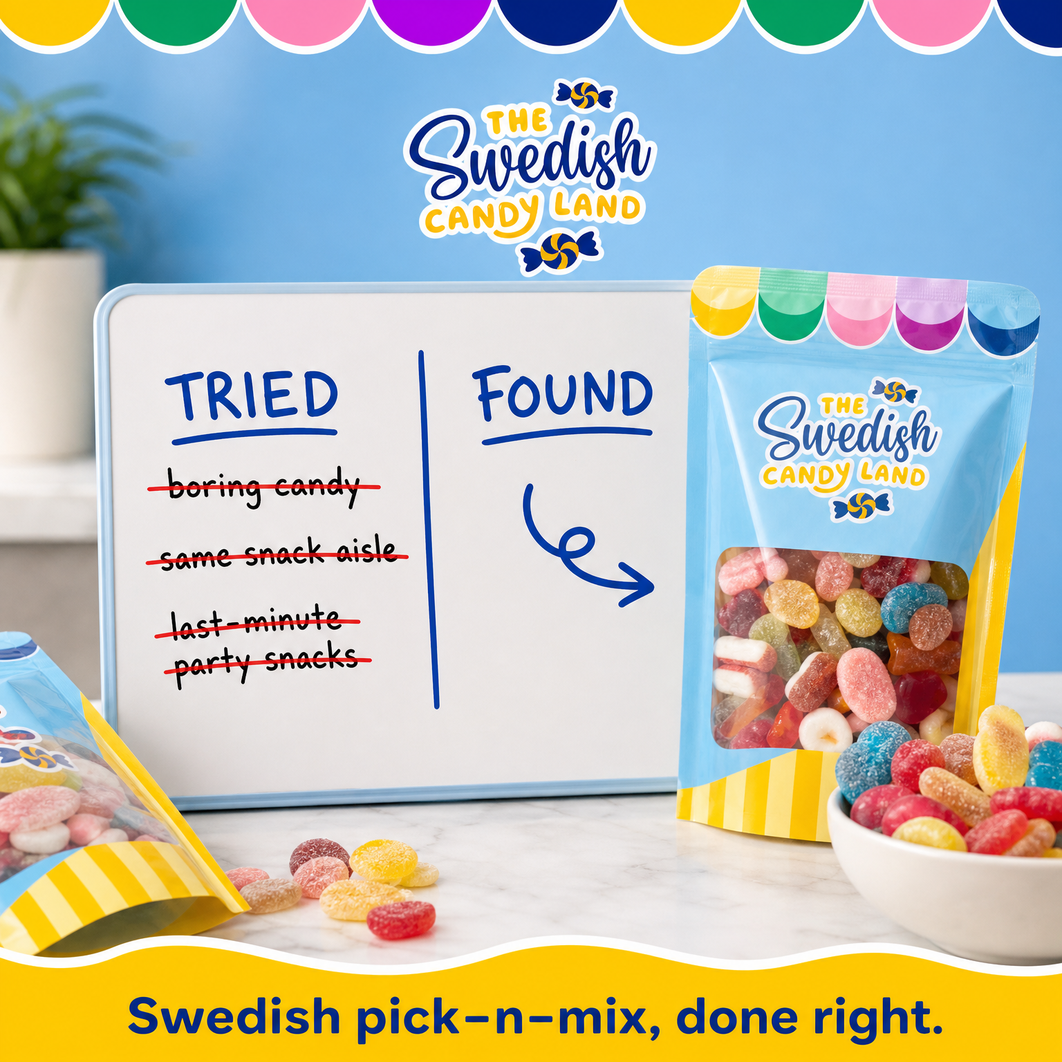 Swedish Candy Land Facebook ad