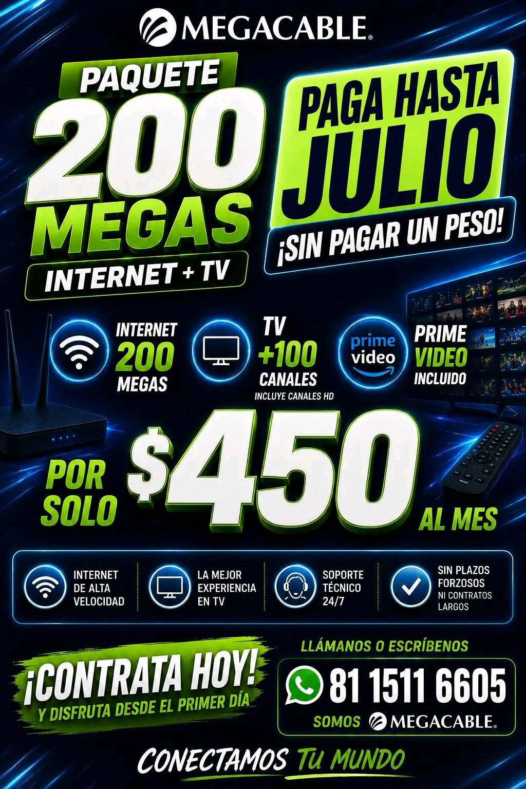 Josue Megacable Facebook ad: MEGACABLE