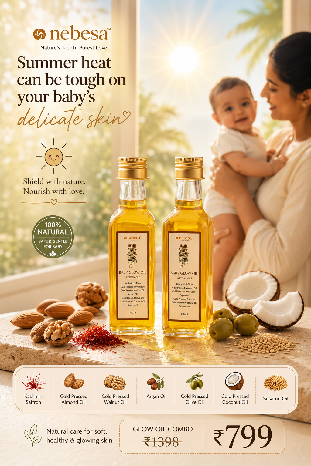 Nebesa Organic Skincare Facebook ad