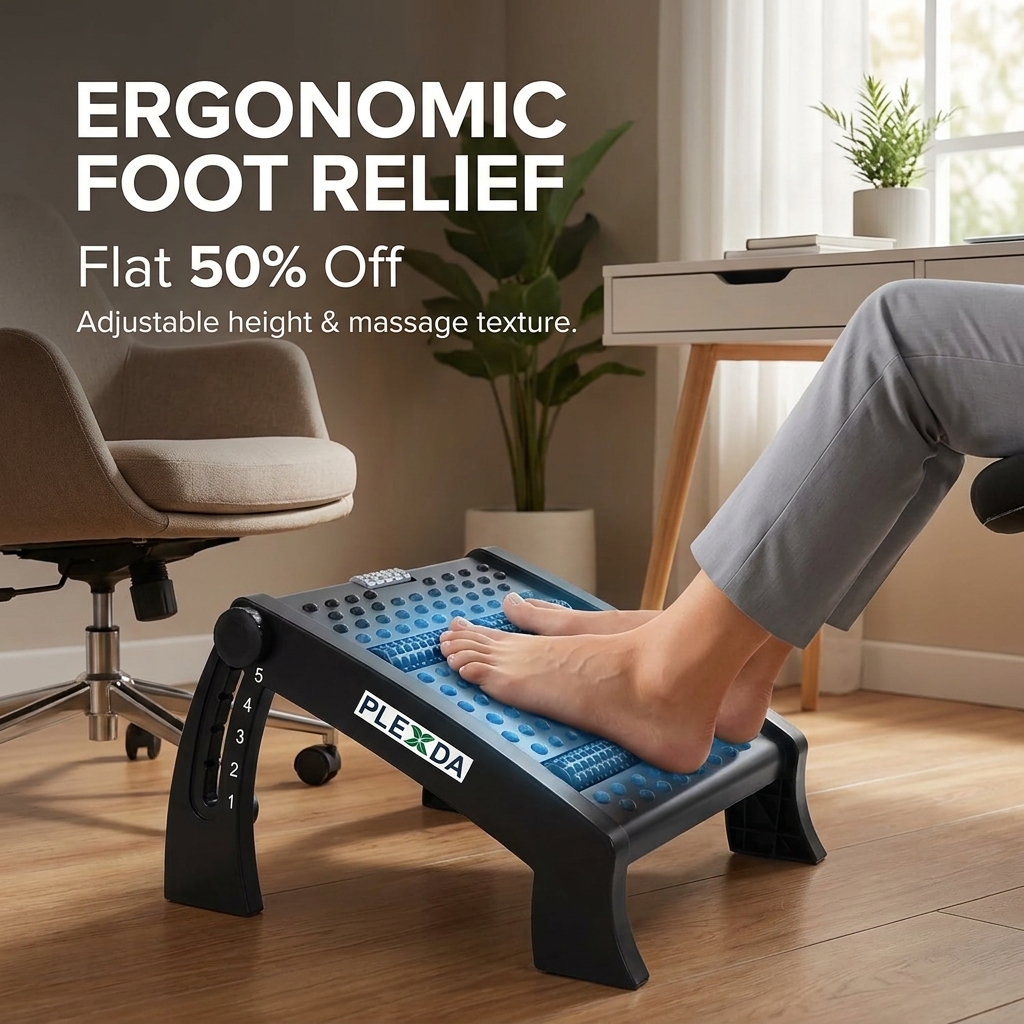 Adipro Facebook ad: Buy Adjustable Footrest With Roller