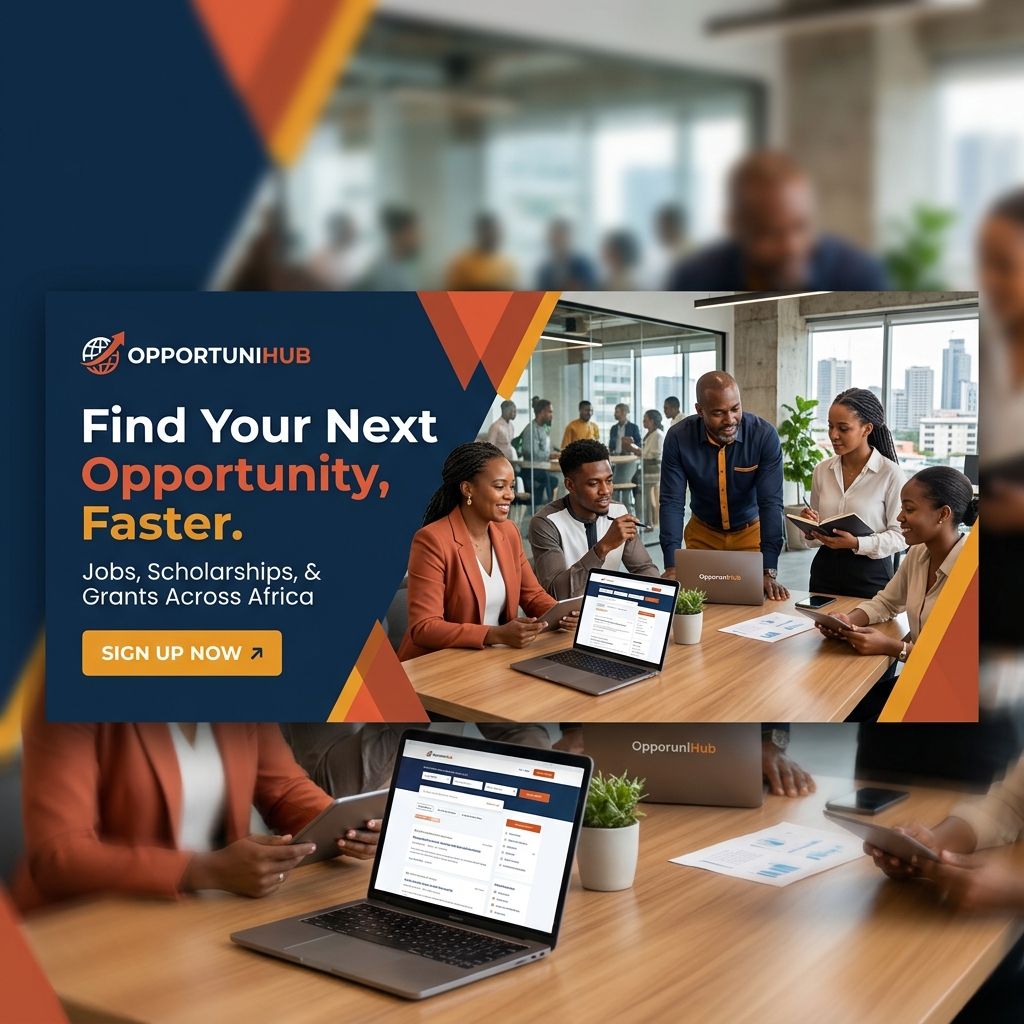OpportuniHub Facebook ad: Opportunihub - Discover Opportunities in Africa