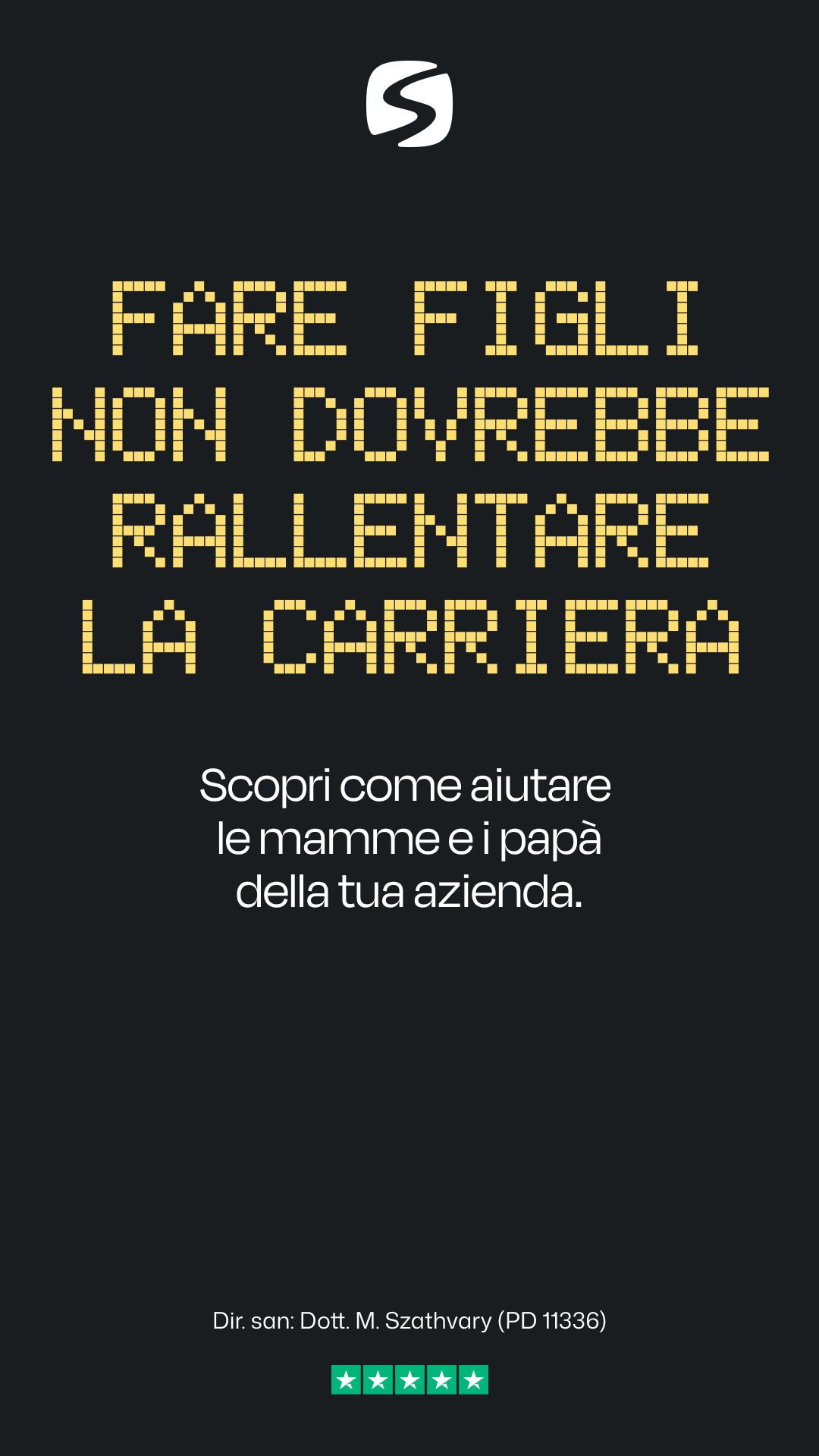 Serenis Facebook ad: Supporta le mamme e i papà in azienda.