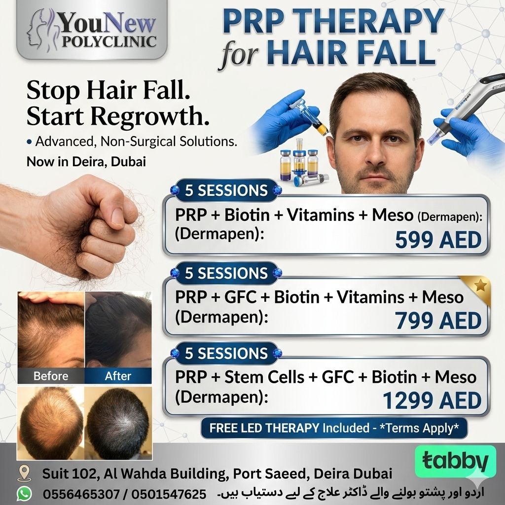 YouNew Polyclinic Dubai Facebook ad: ๐๐๐ฆ๐๐๐๐ง ๐๐๐๐ง ๐๐๐๐๐ซ, ๐๐% ๐๐๐