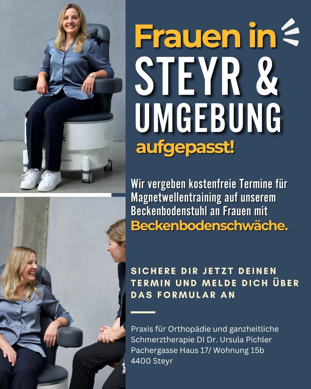 Beckenboden Behandlung Facebook ad