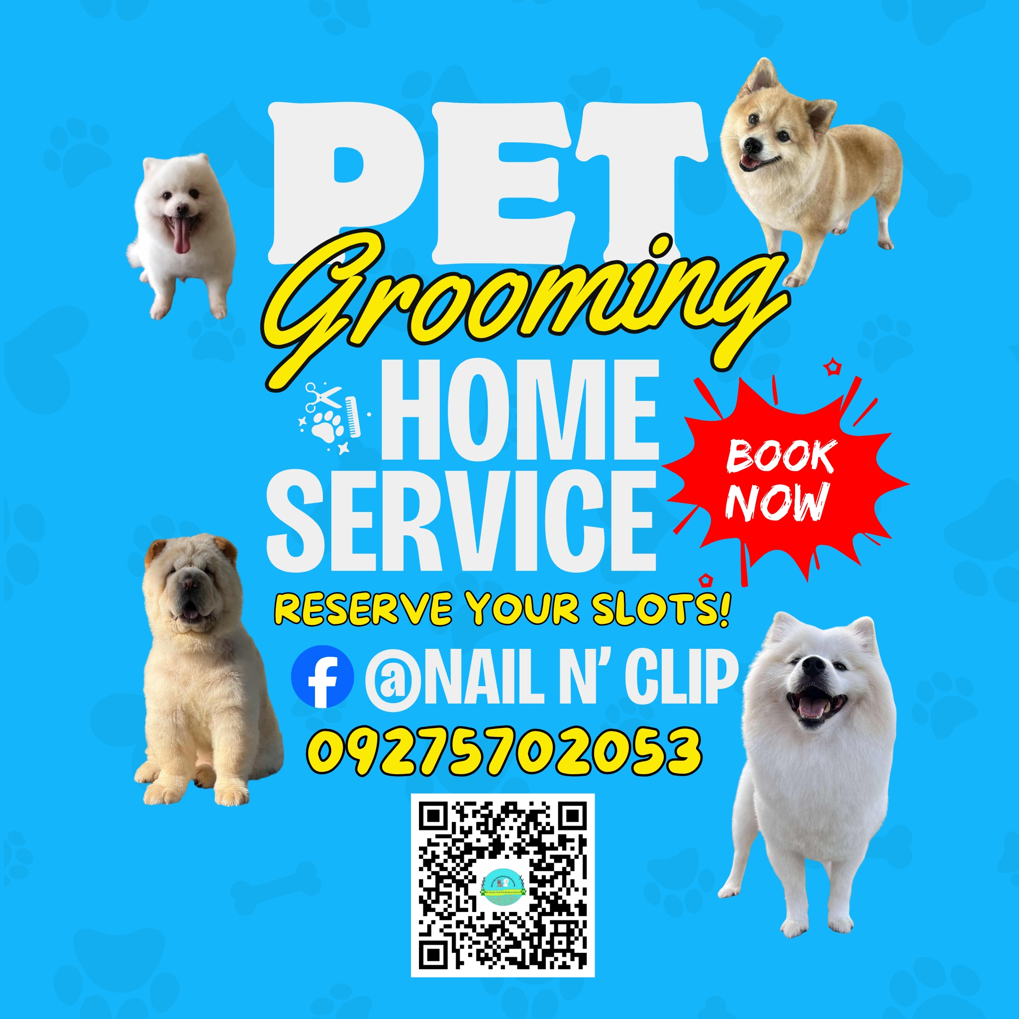 Nail & Clip Home Service Pet Grooming Facebook ad: Your pet deserves to look and feel their…