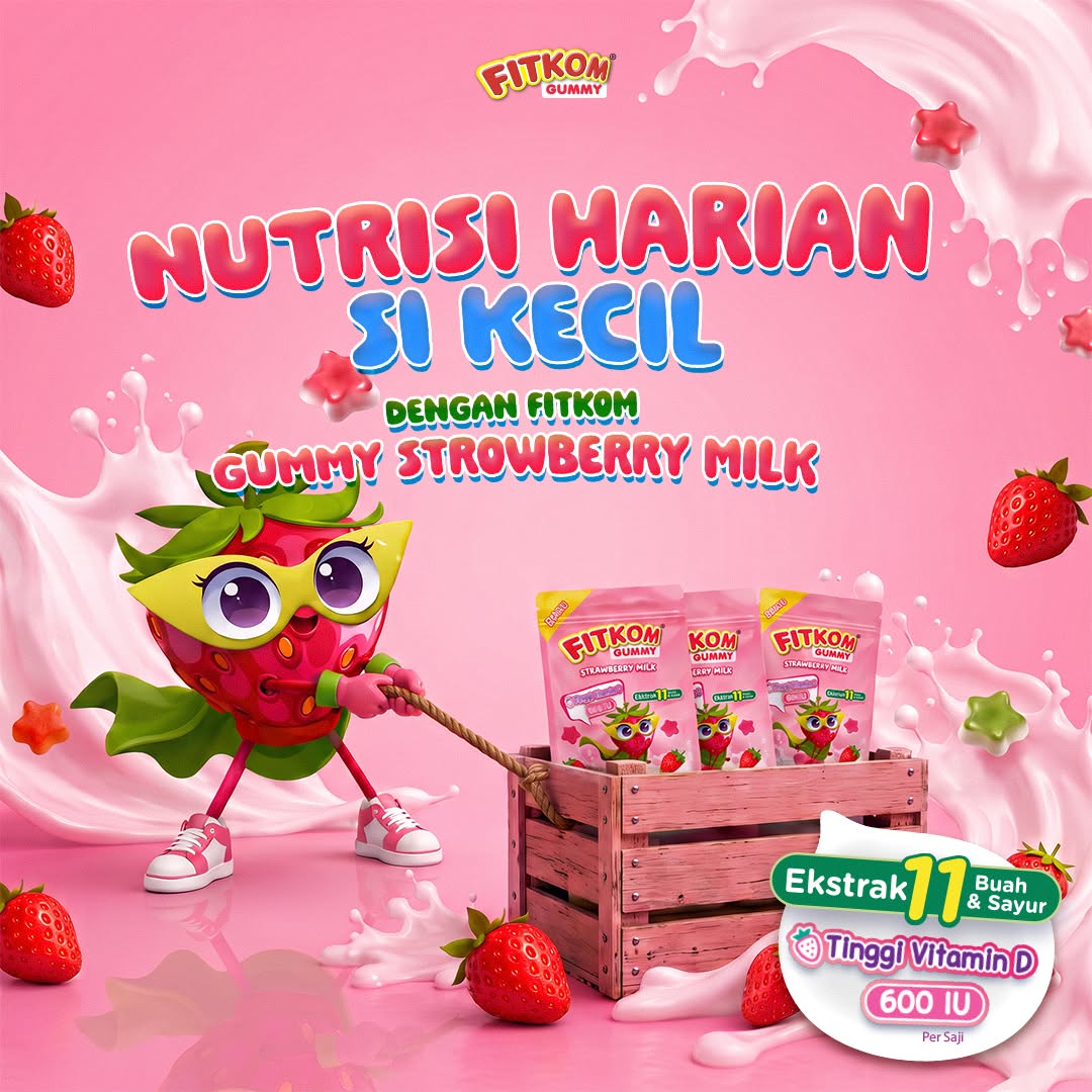 Fitkom Ranger Indonesia Facebook ad: Vitamin D 600 IU untuk Anak!