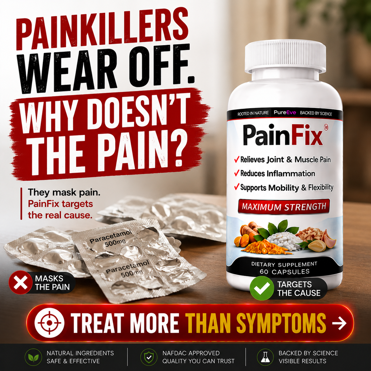 PainFix Facebook ad
