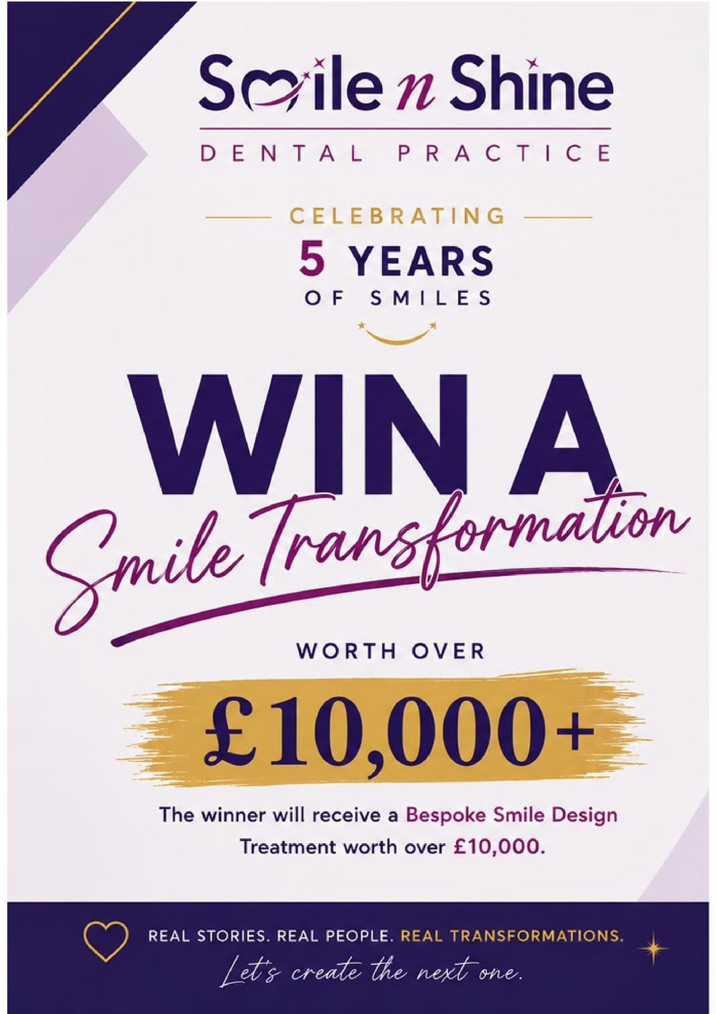 Smile n Shine Dental Facebook ad: 5 Years of Smiles