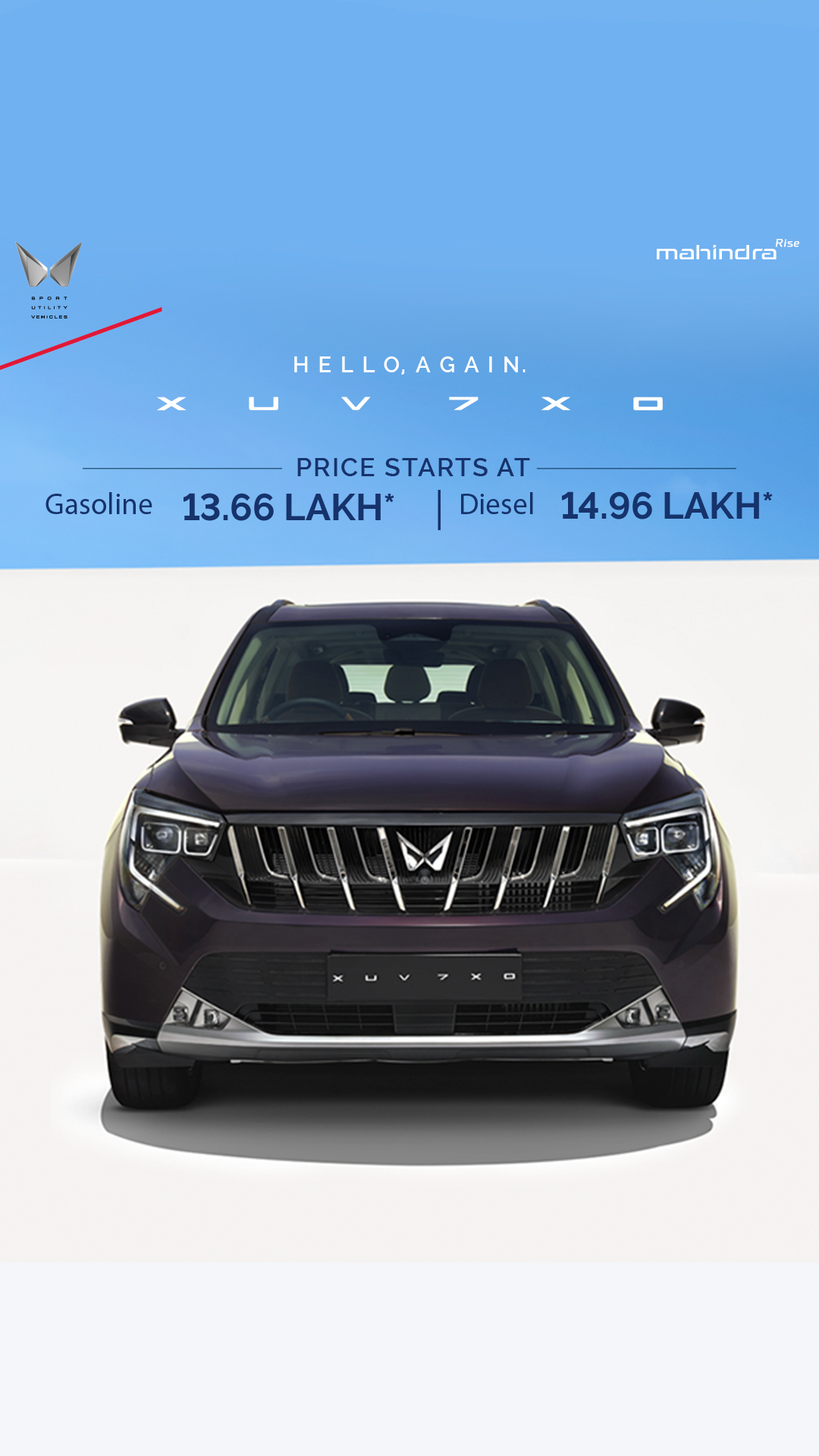 Mahindra XUV7XO Facebook ad