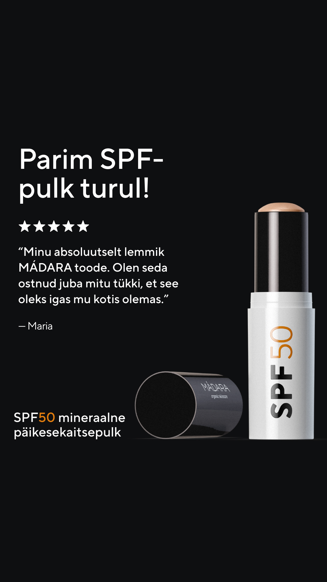 Mádara Organic Skincare Facebook ad