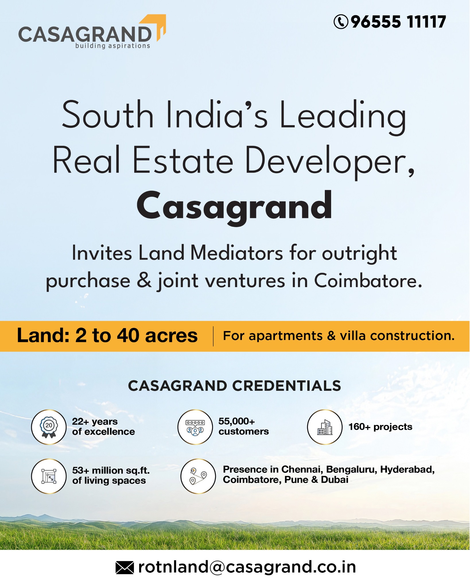 Land Acquisition - Coimbatore Facebook ad