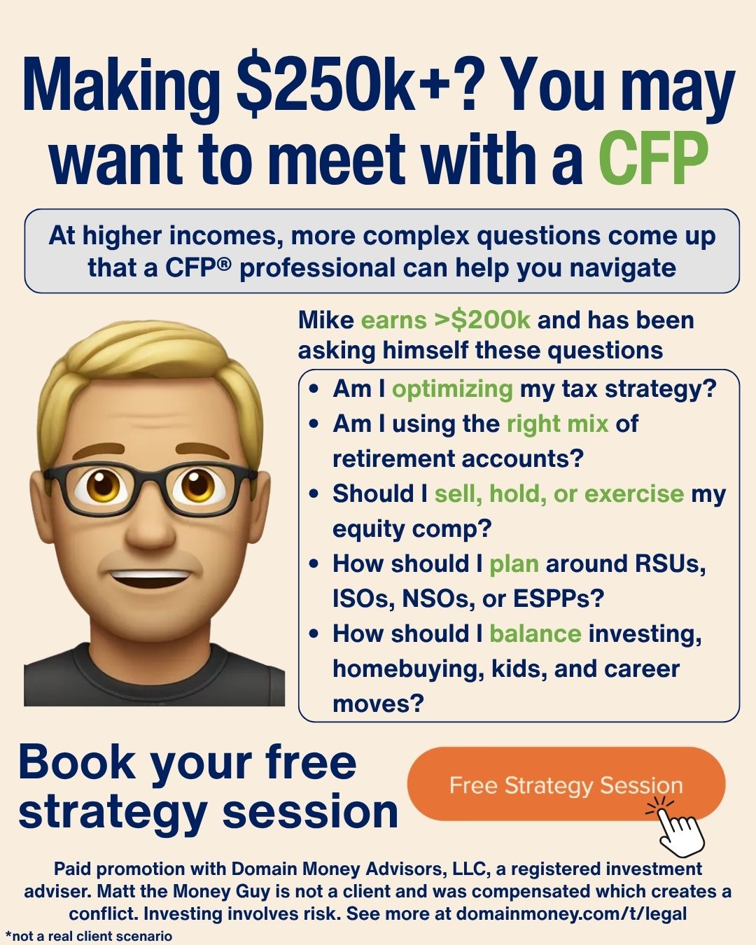 Matt the Money Guy Facebook ad