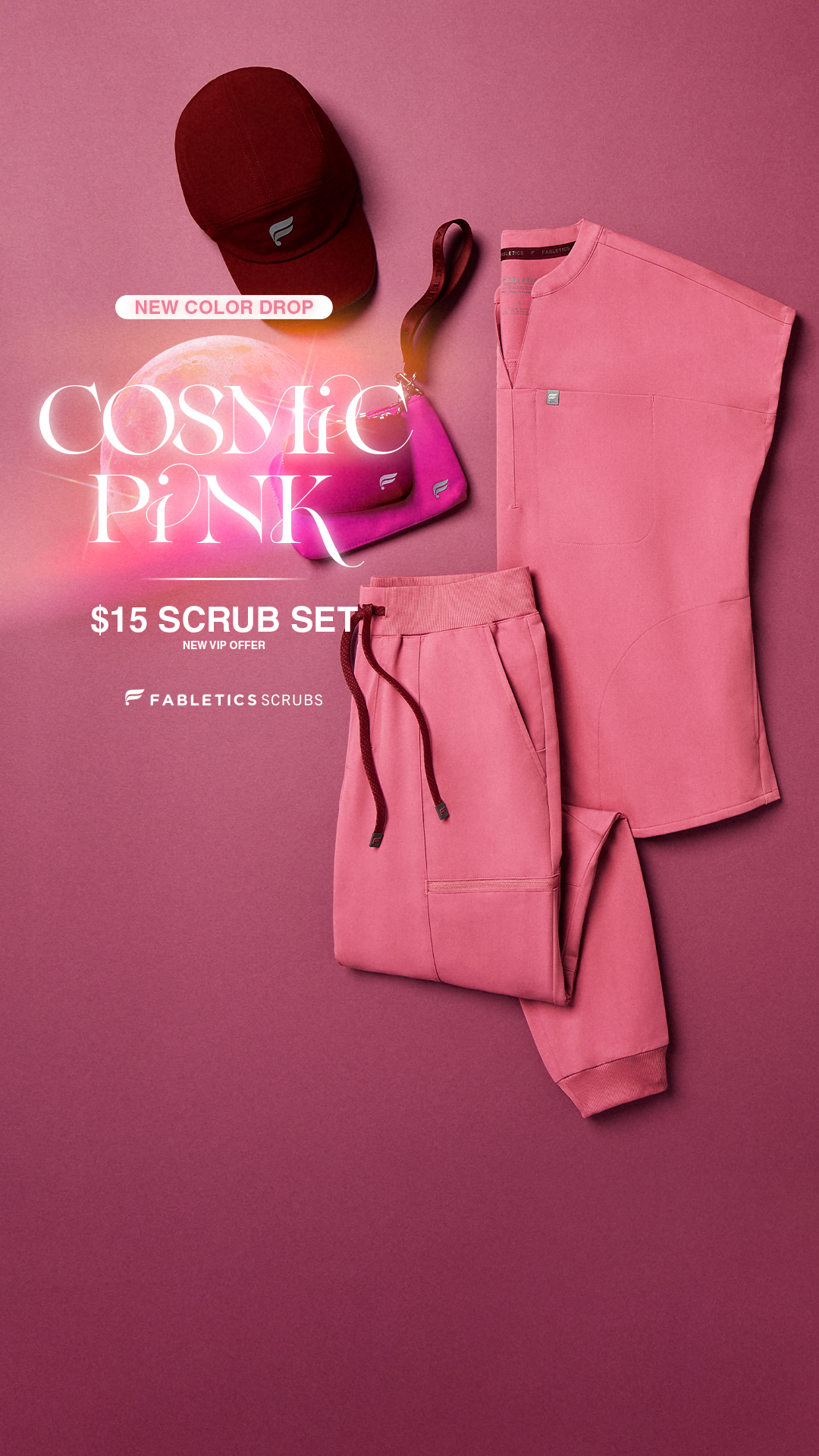 Fabletics Scrubs Facebook ad