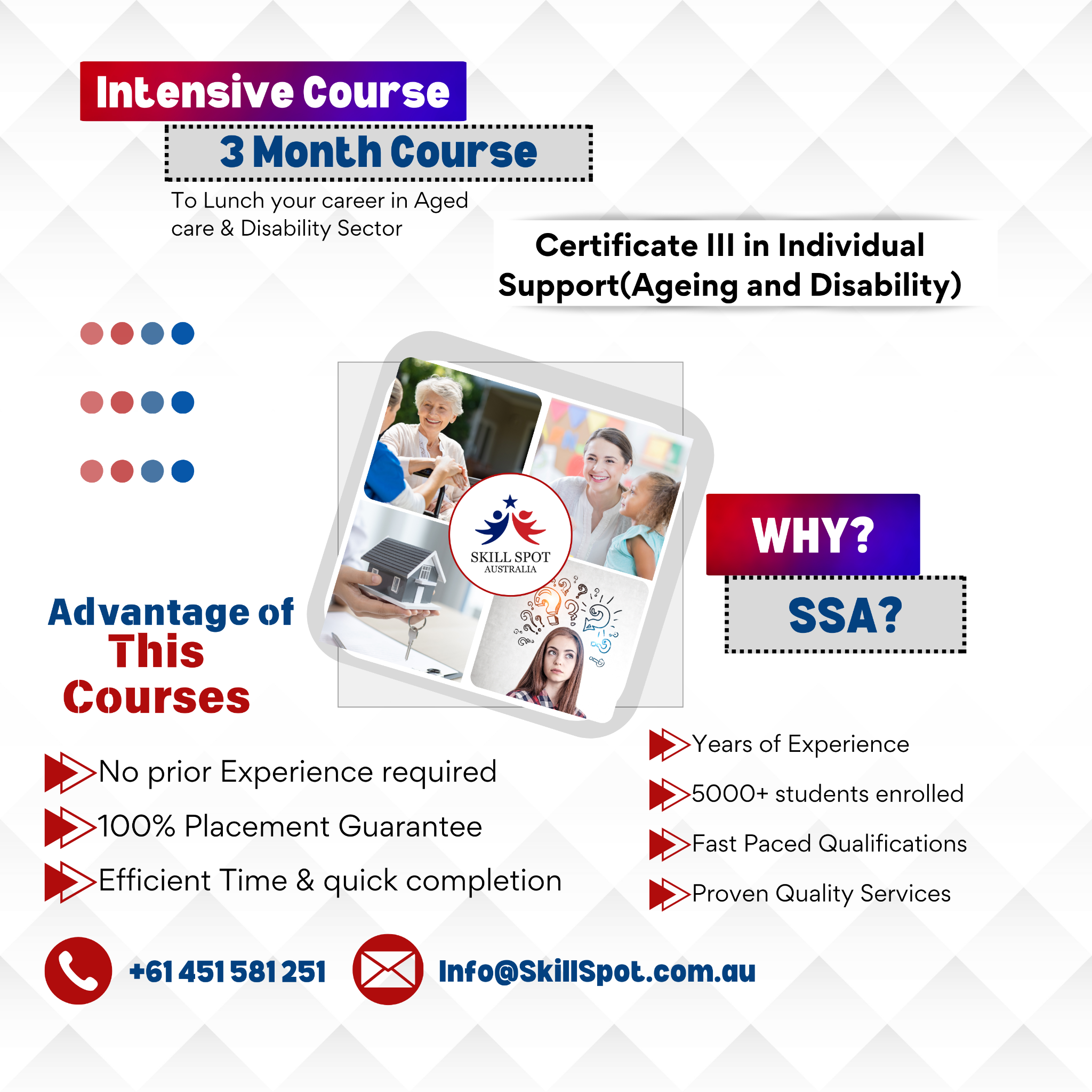 Skill Spot Australia Facebook ad: Start Your Care Career in Sydney