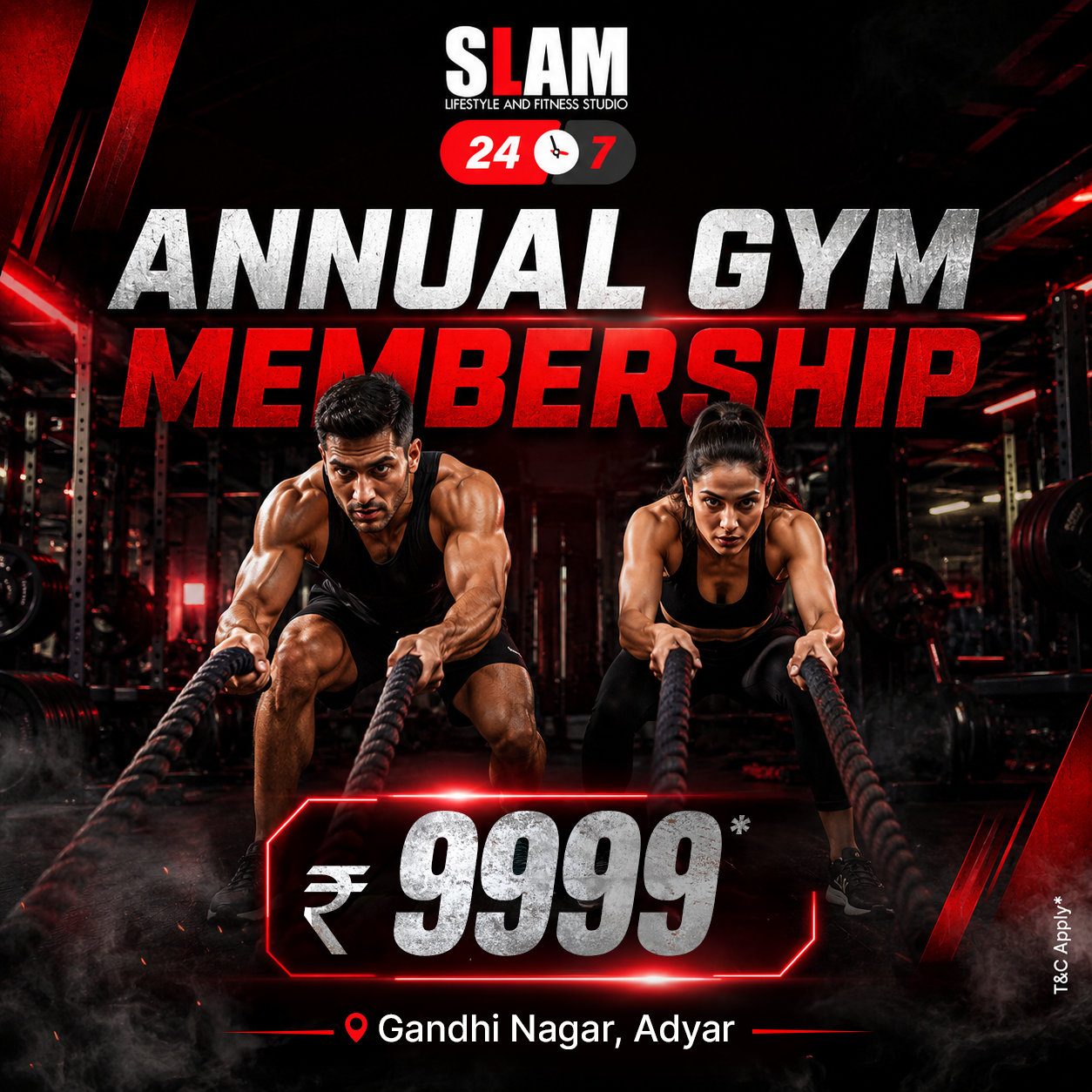 SLAM Lifestyle and Fitness Studio Facebook ad