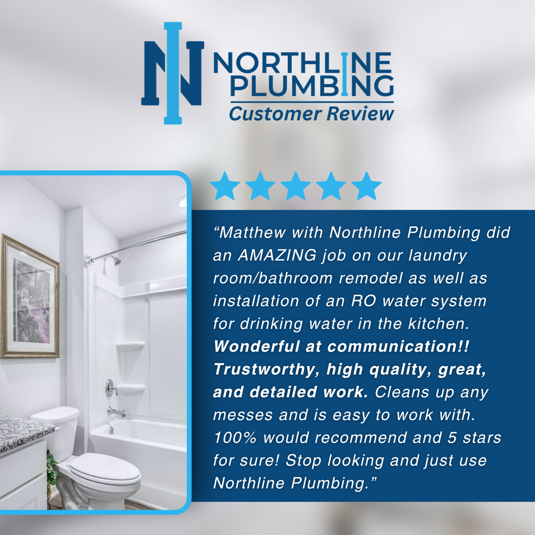 Northline Plumbing Facebook ad: Five Star Service!
