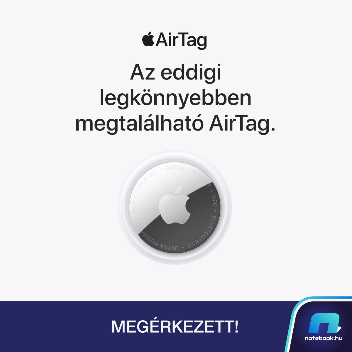 Notebook.hu Facebook ad: Apple AirTag