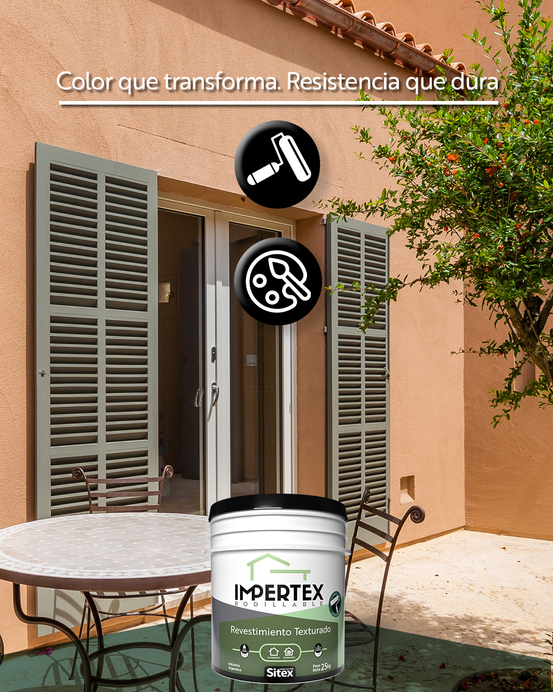 Impertex Facebook ad: Color que transforma.
