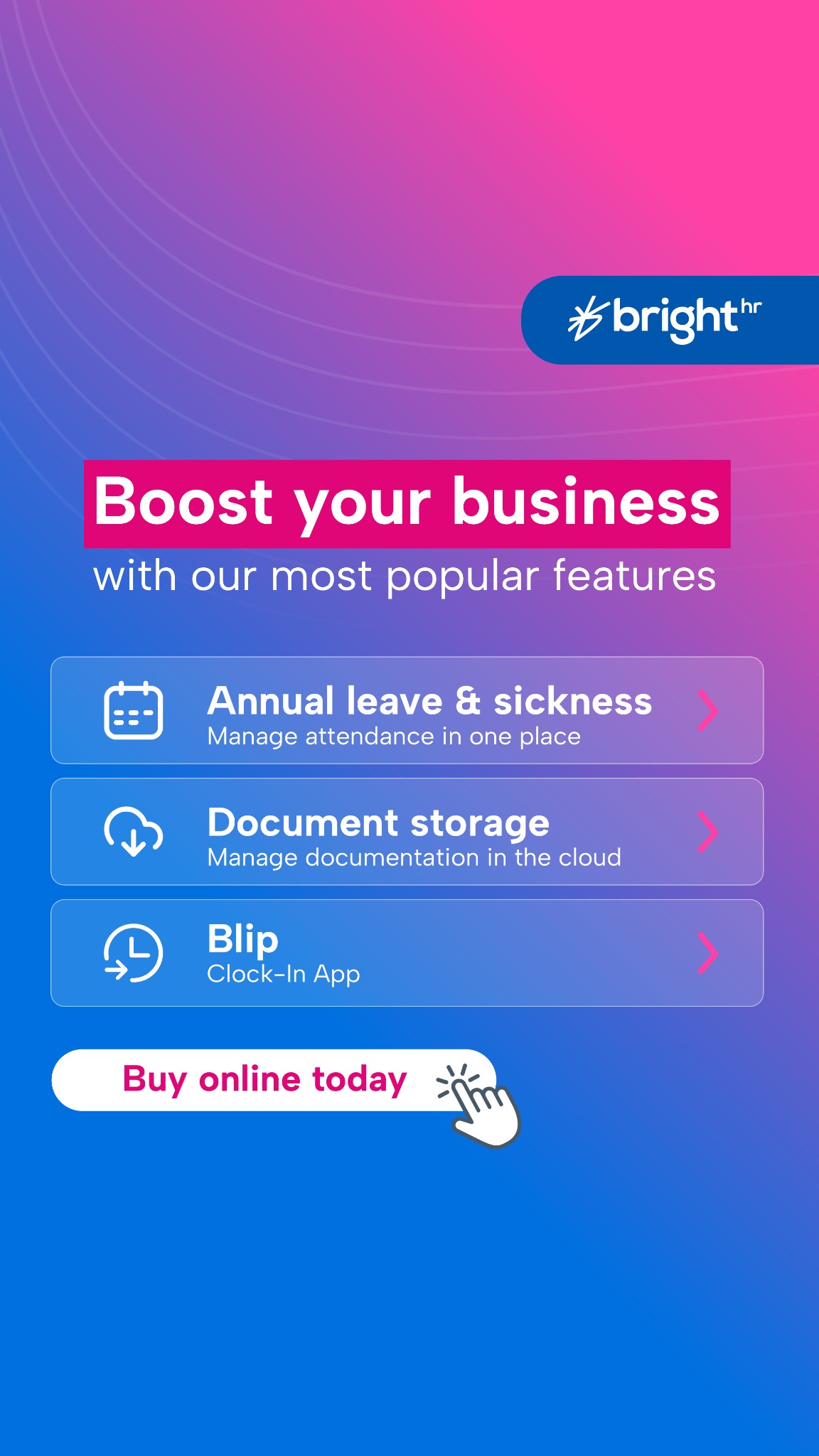 BrightHR Facebook ad