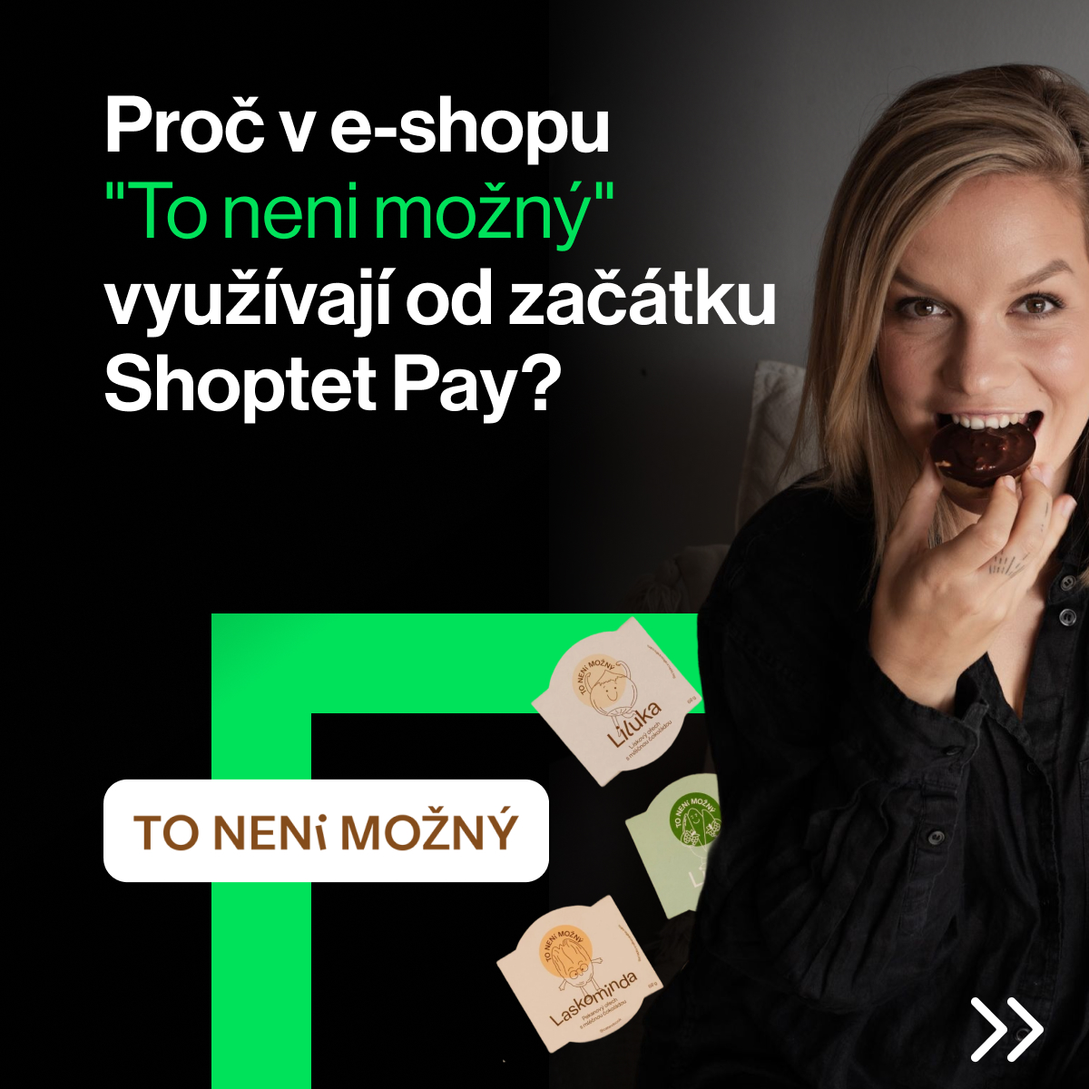 Shoptet Pay Facebook ad: Aneta s Honzou spustili Shoptet Pay hned při…
