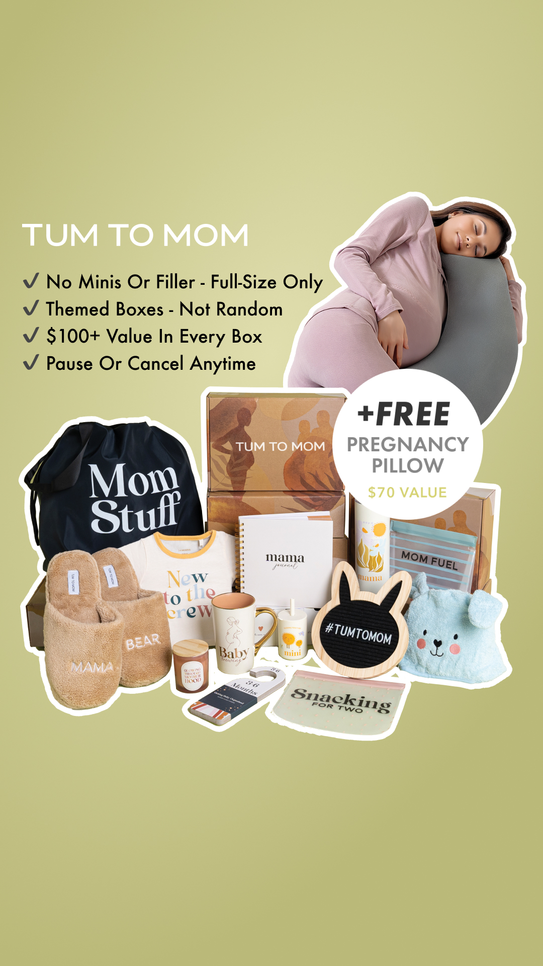 Tum To Mom Pregnancy Box Facebook ad