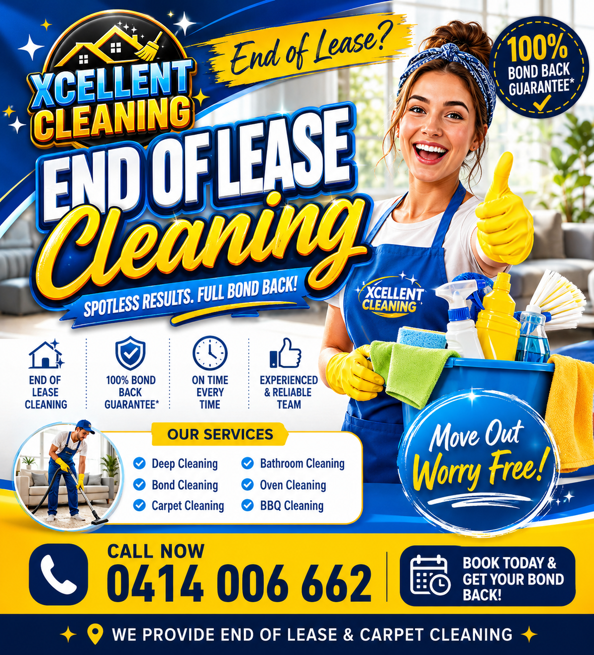 B Bond Cleaning Facebook ad