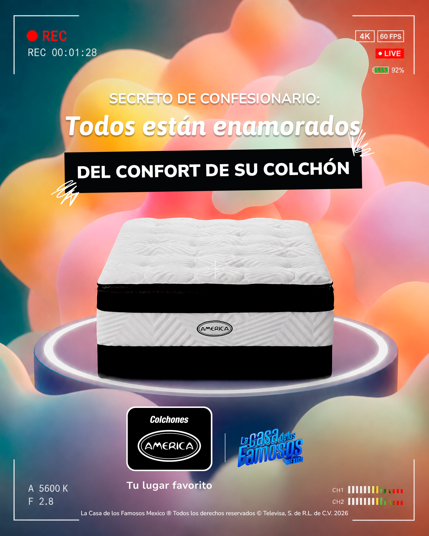 Colchones América Facebook ad: Hay algo en lo que todos los habitantes…
