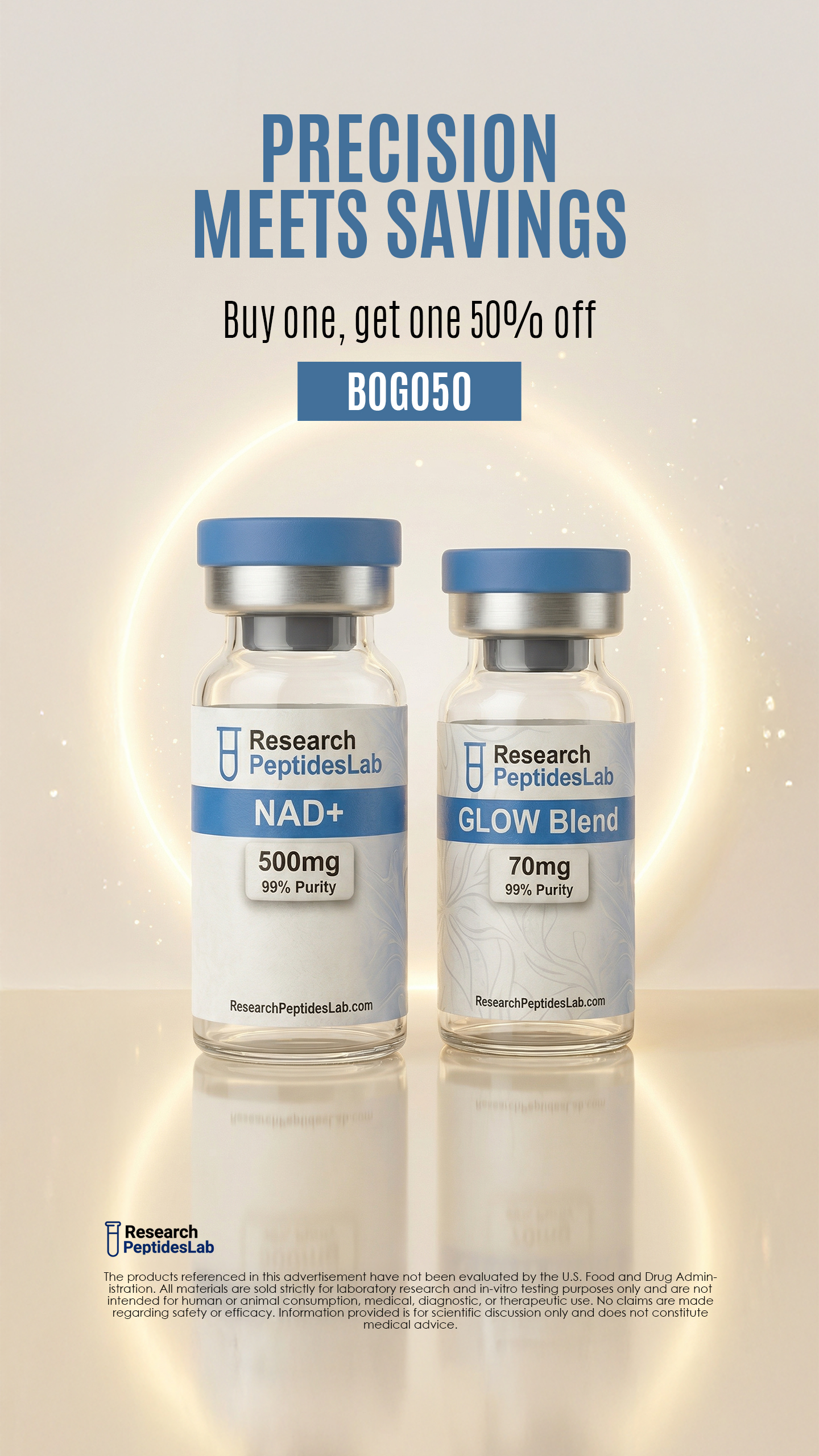 Research Peptides Lab Facebook ad