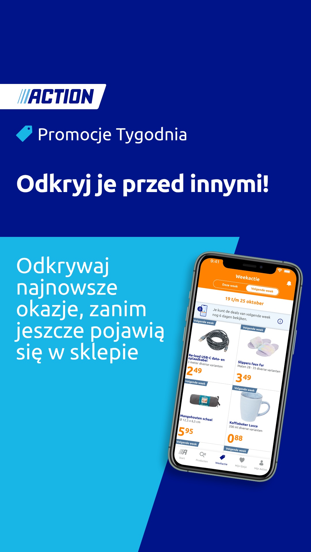 Action Facebook ad: Załóż konto już teraz