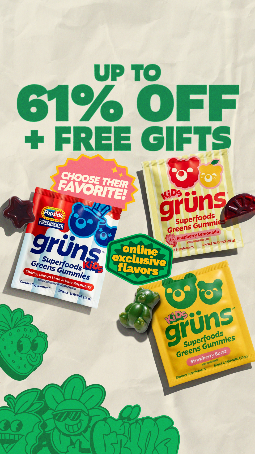 Grüns Kids Facebook ad
