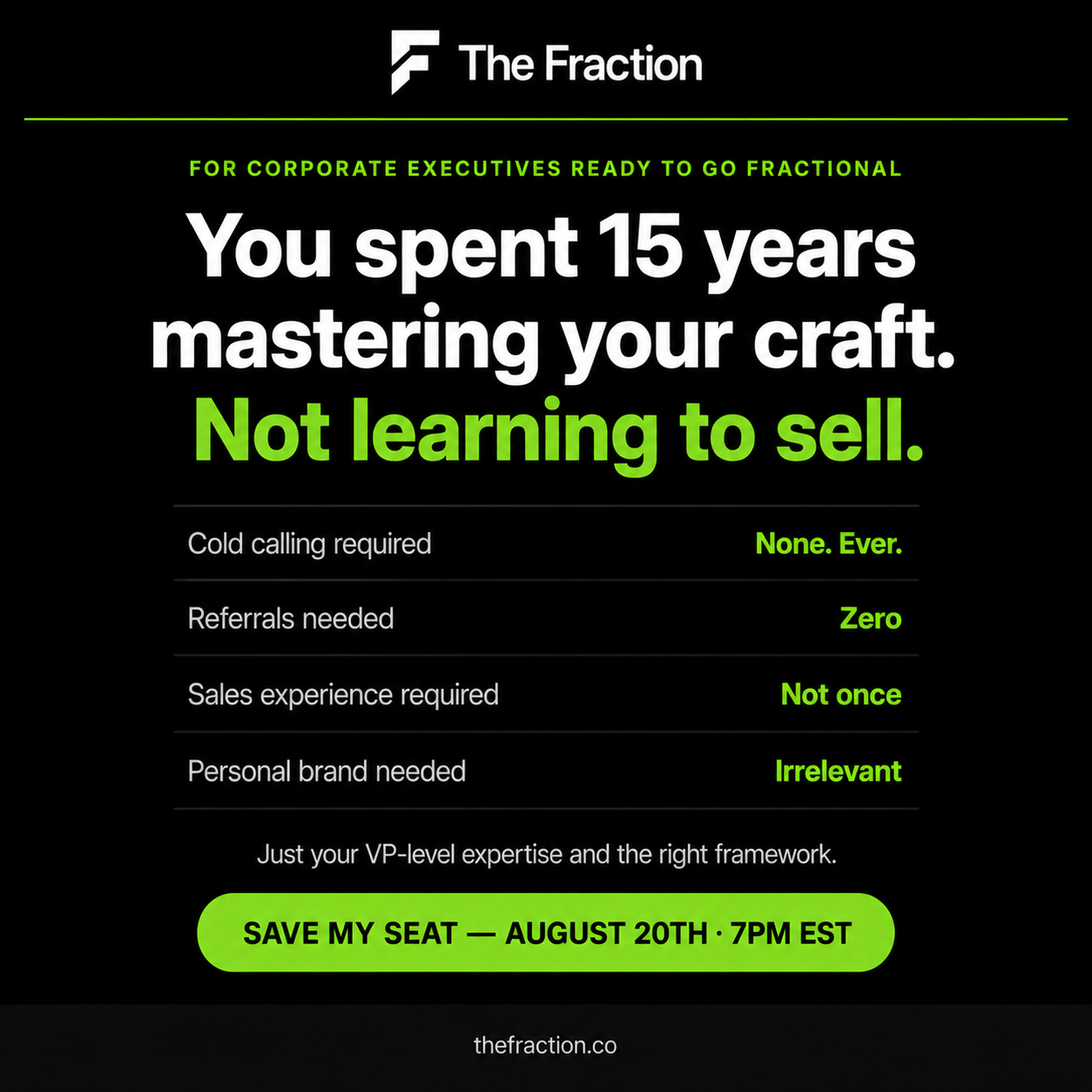 The Fraction Facebook ad